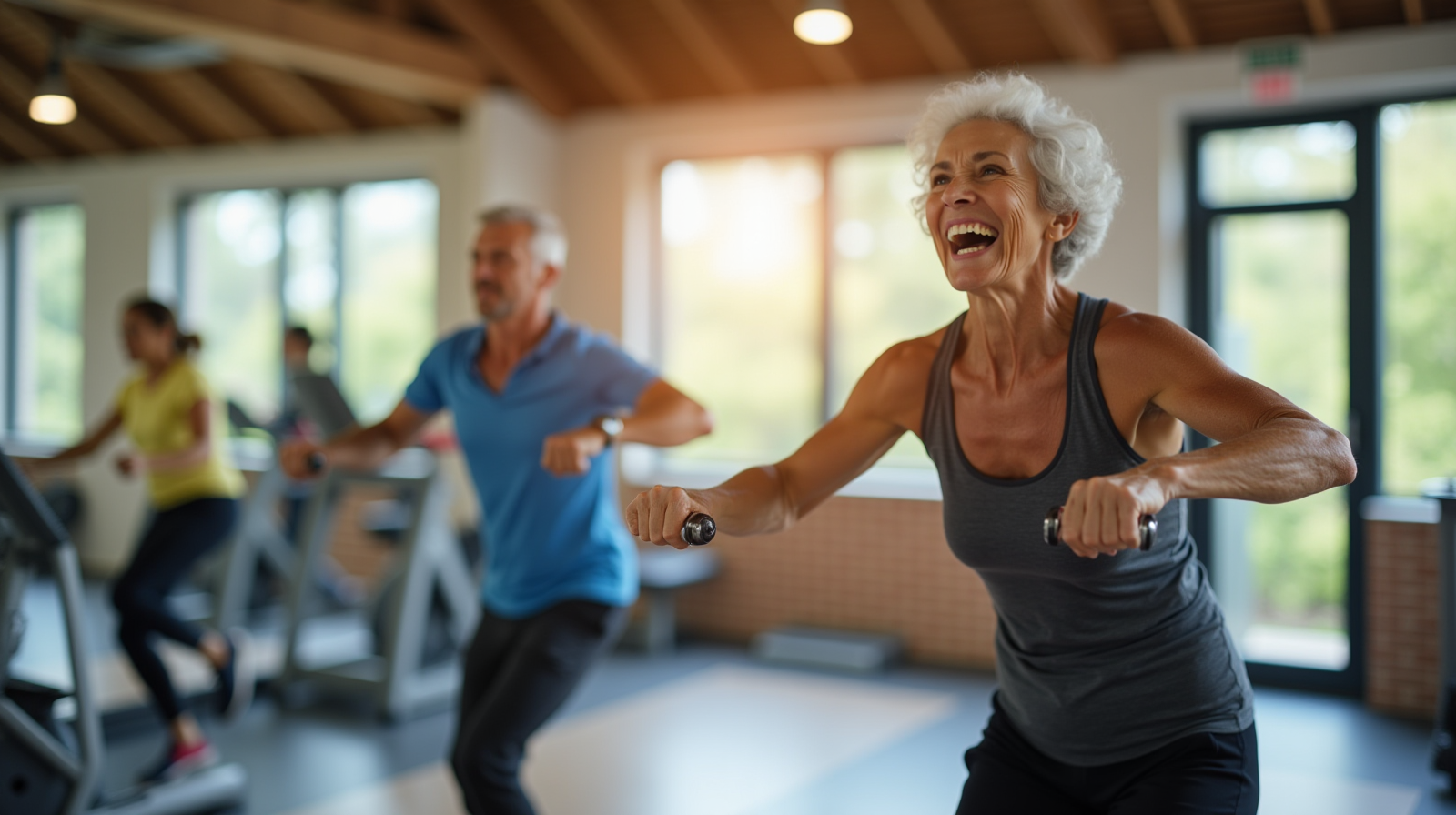 Людина тренується